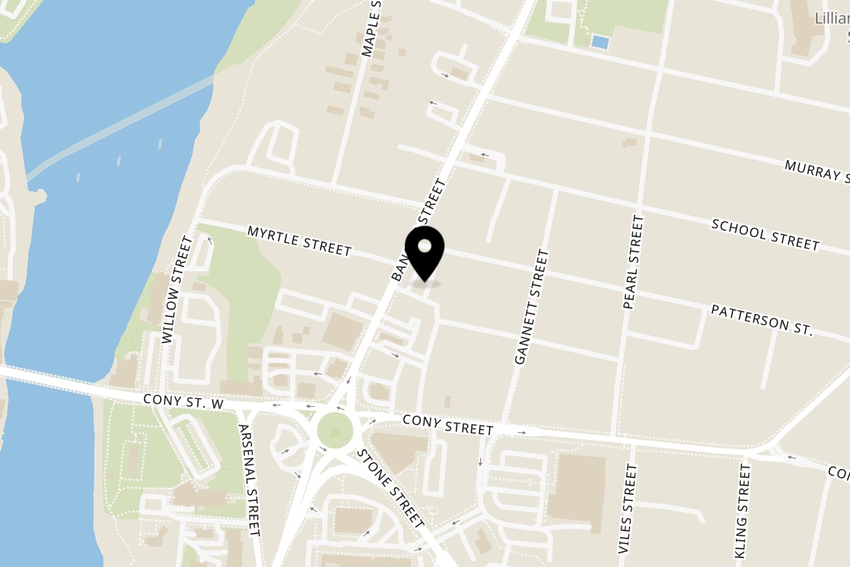 Map showing the location of Antigoni’s Pizza Augusta - Antigoni's Pizza on 23 Bangor St in Augusta